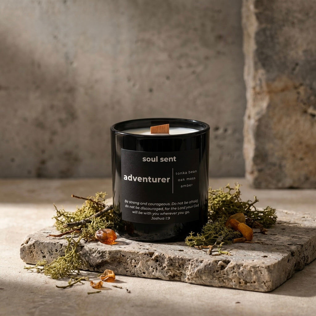 Adventurer Candle | Oak Moss Wood Wick - Soul Sent