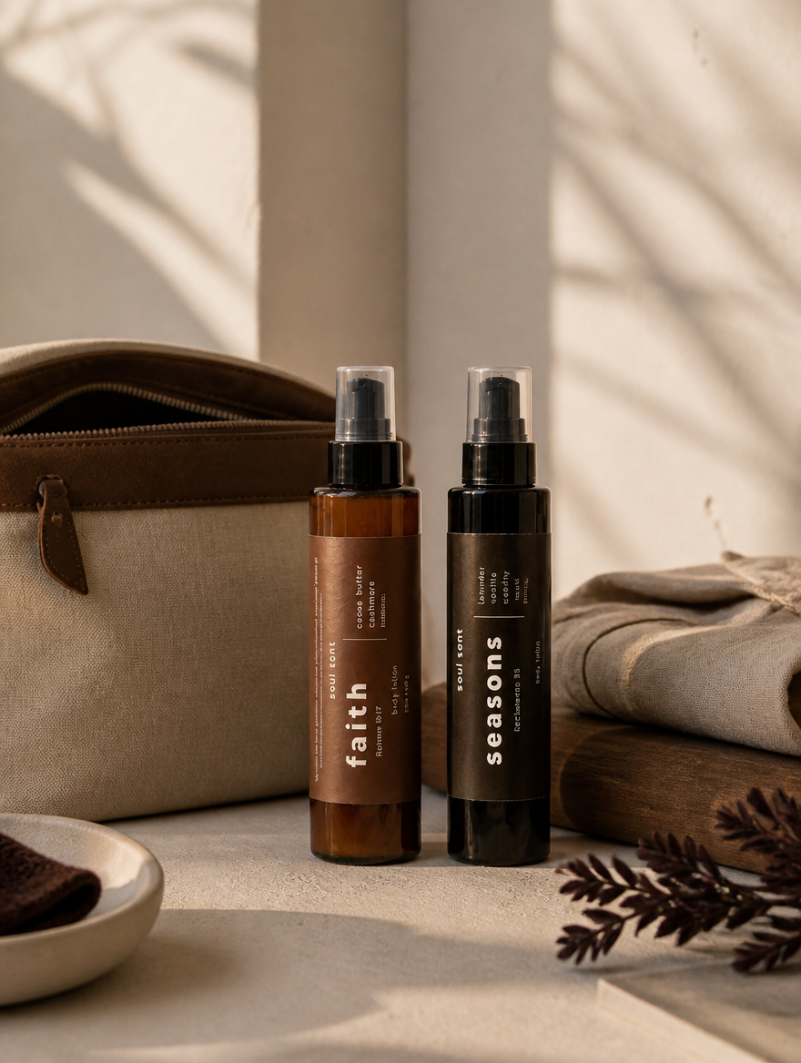 a self care kit small enough for a carry-on