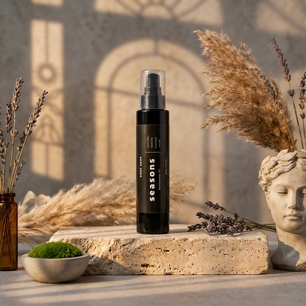 seasons travel size men's hydrating body lotion Soul Sent