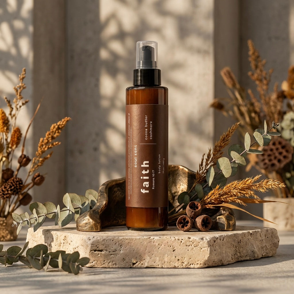 faith travel size hydrating body lotion Soul Sent