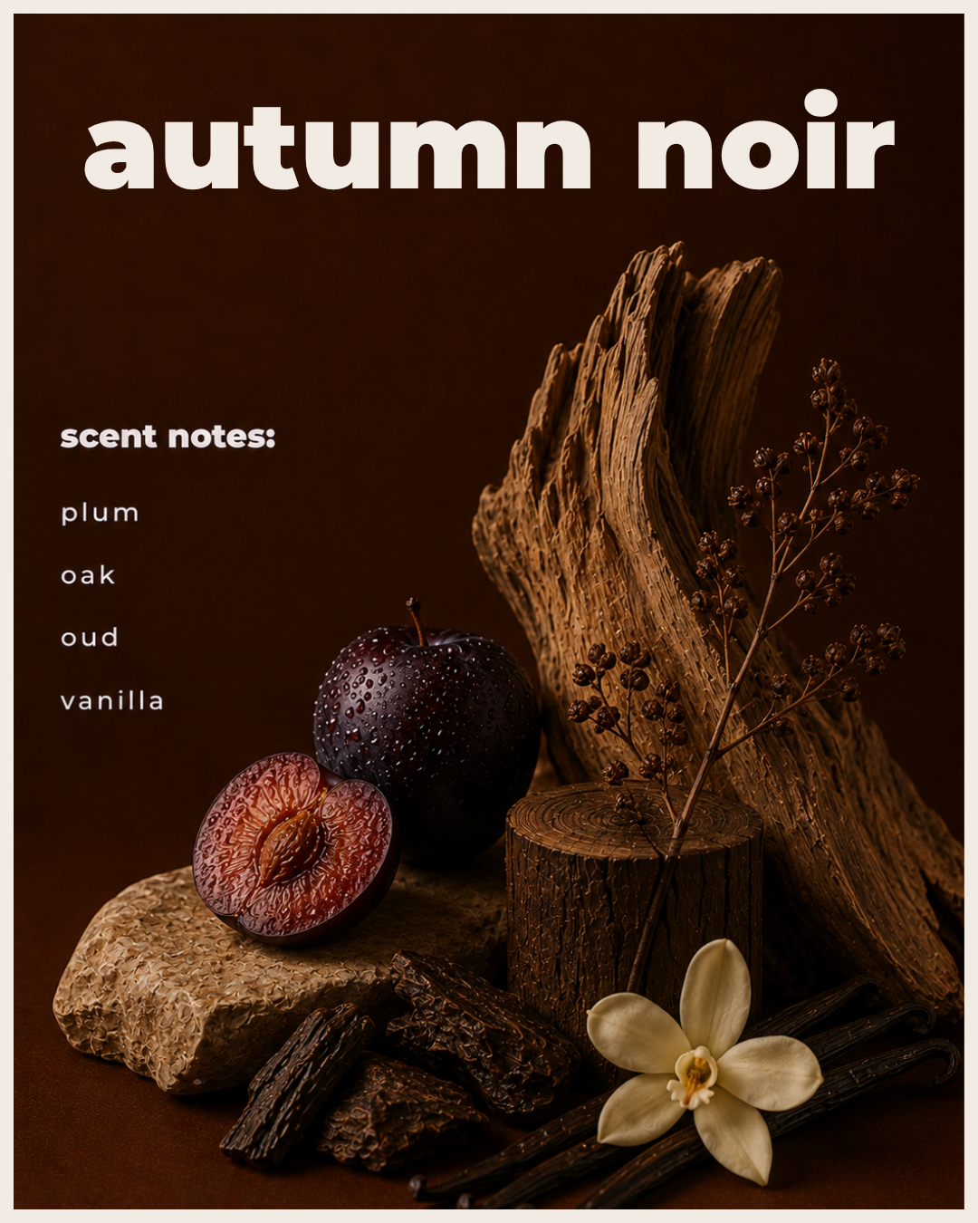 Autumn Noir Room & Linen Spray | Woody Vanilla & Oud Fall Home Fragrance Soul Sent