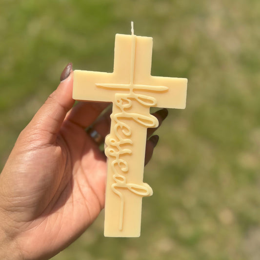 Blessed Cross - Soul Sent - creative candle
