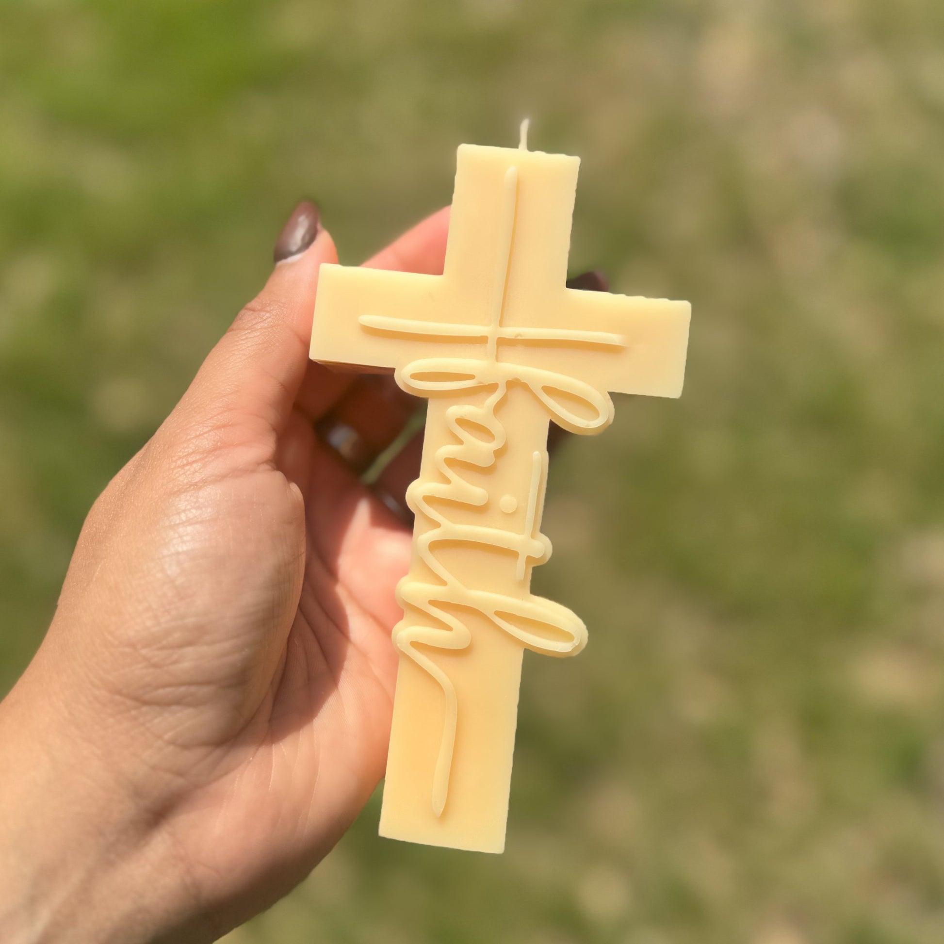 Faith Cross - Soul Sent - creative candle